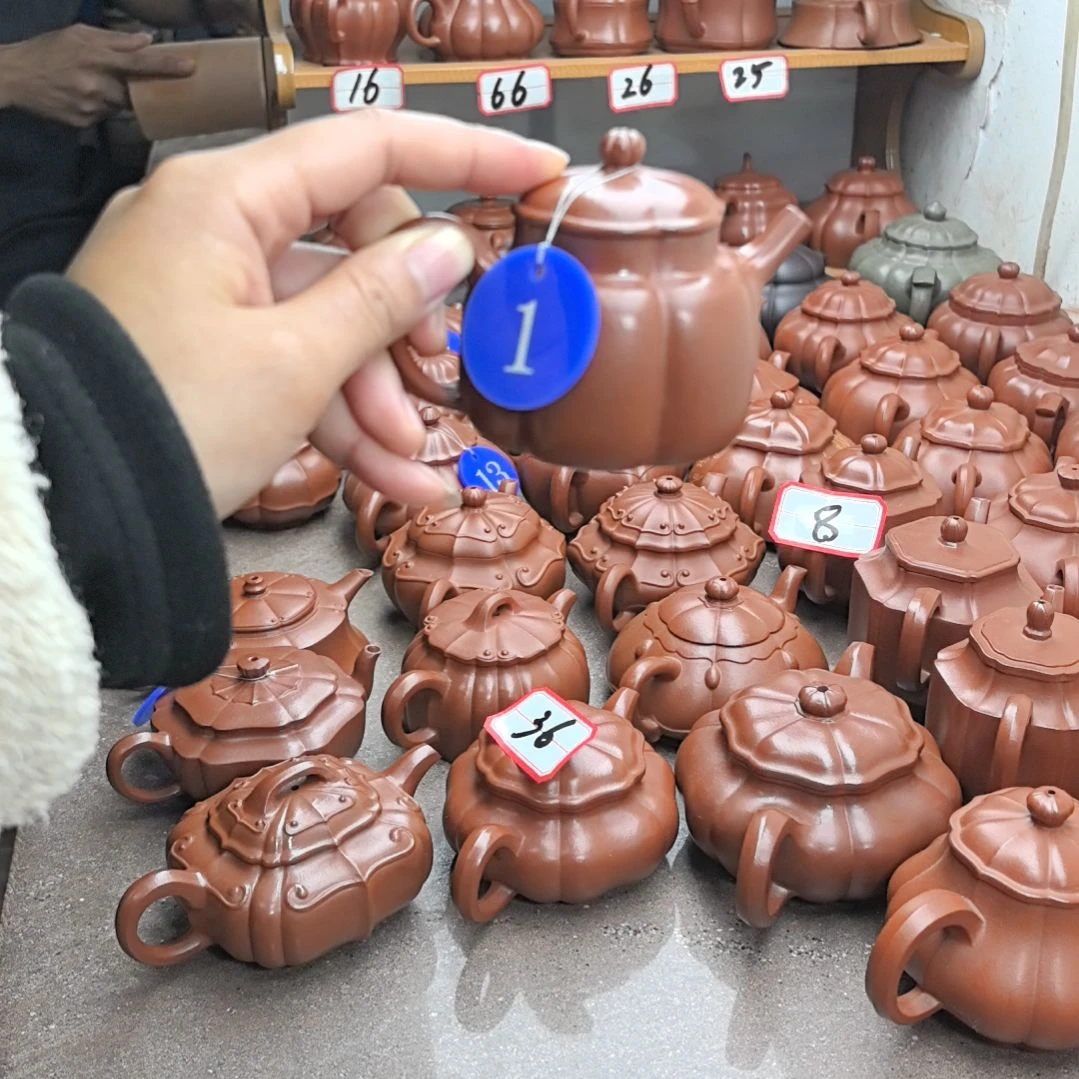L***@茶壶紫砂朱泥筋纹言心130cc