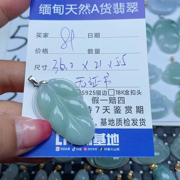 翡翠颈饰银S925镶嵌翡翠