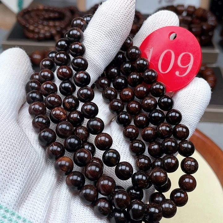 贡木手串/手链黑果冻08多圈