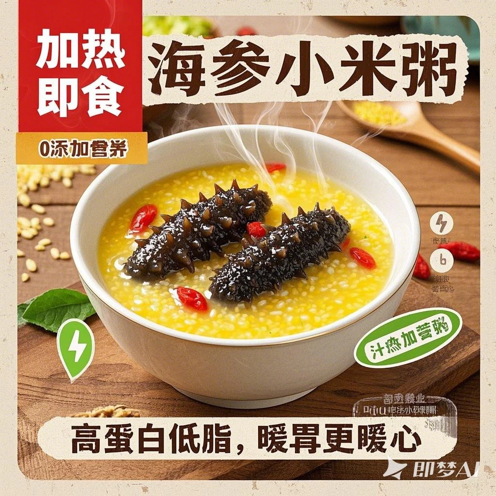 正宗金汤海参小米粥【3盒尝鲜】加热即食新鲜美味速食早餐