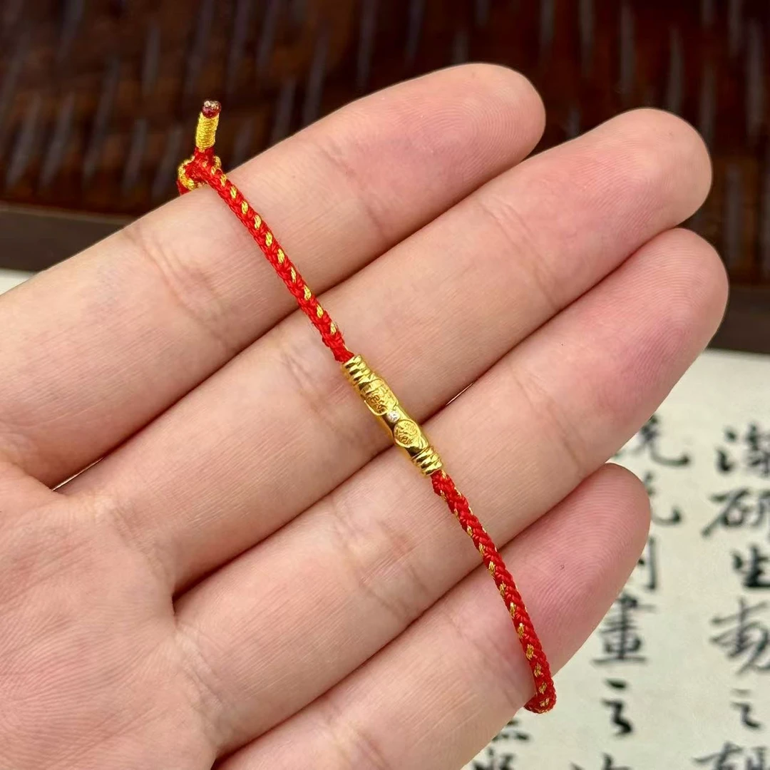 【北野珠宝】18K金钻石红手绳-B135H-20