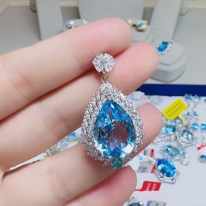 吊坠925银合成立方氧化锆