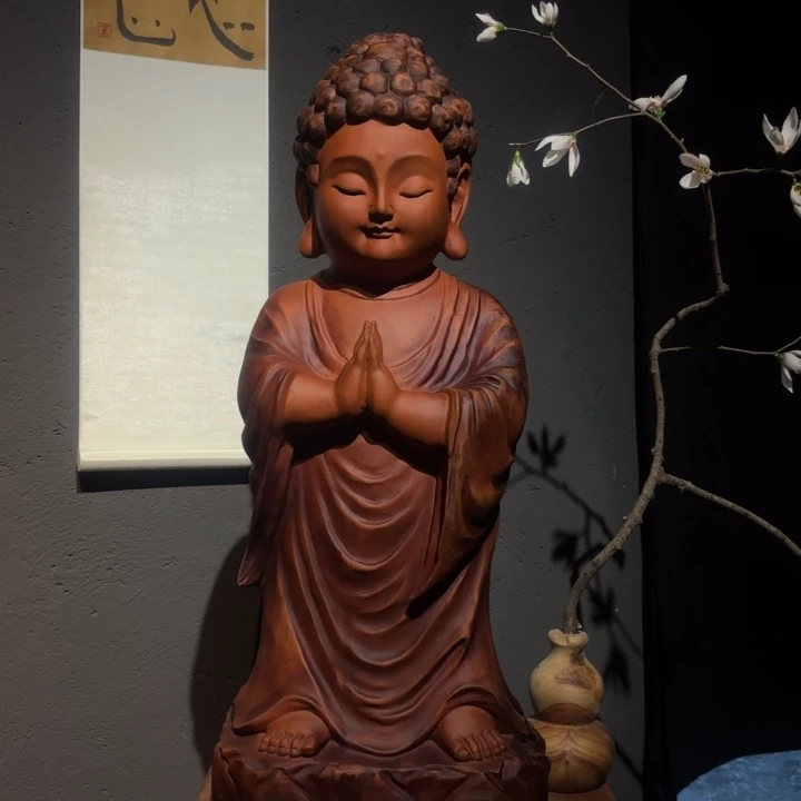 衔***鸟花梨木类如是观宝宝佛像