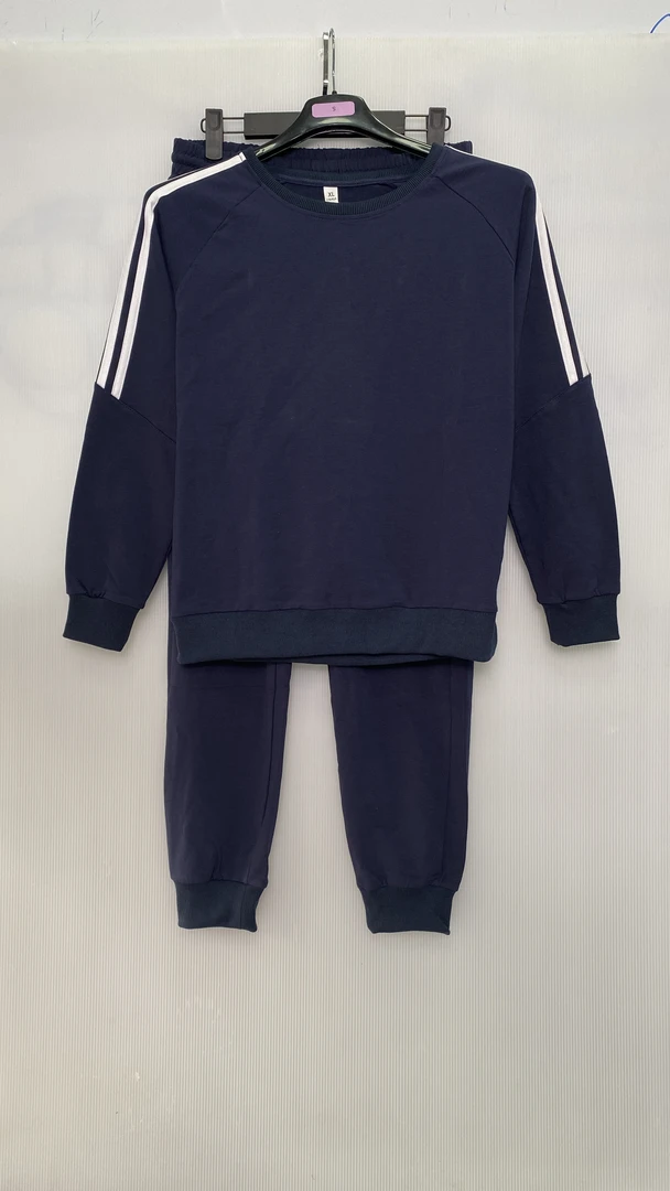 B004 女士休闲运动卫衣裤套装宽松百搭春夏季抽绳