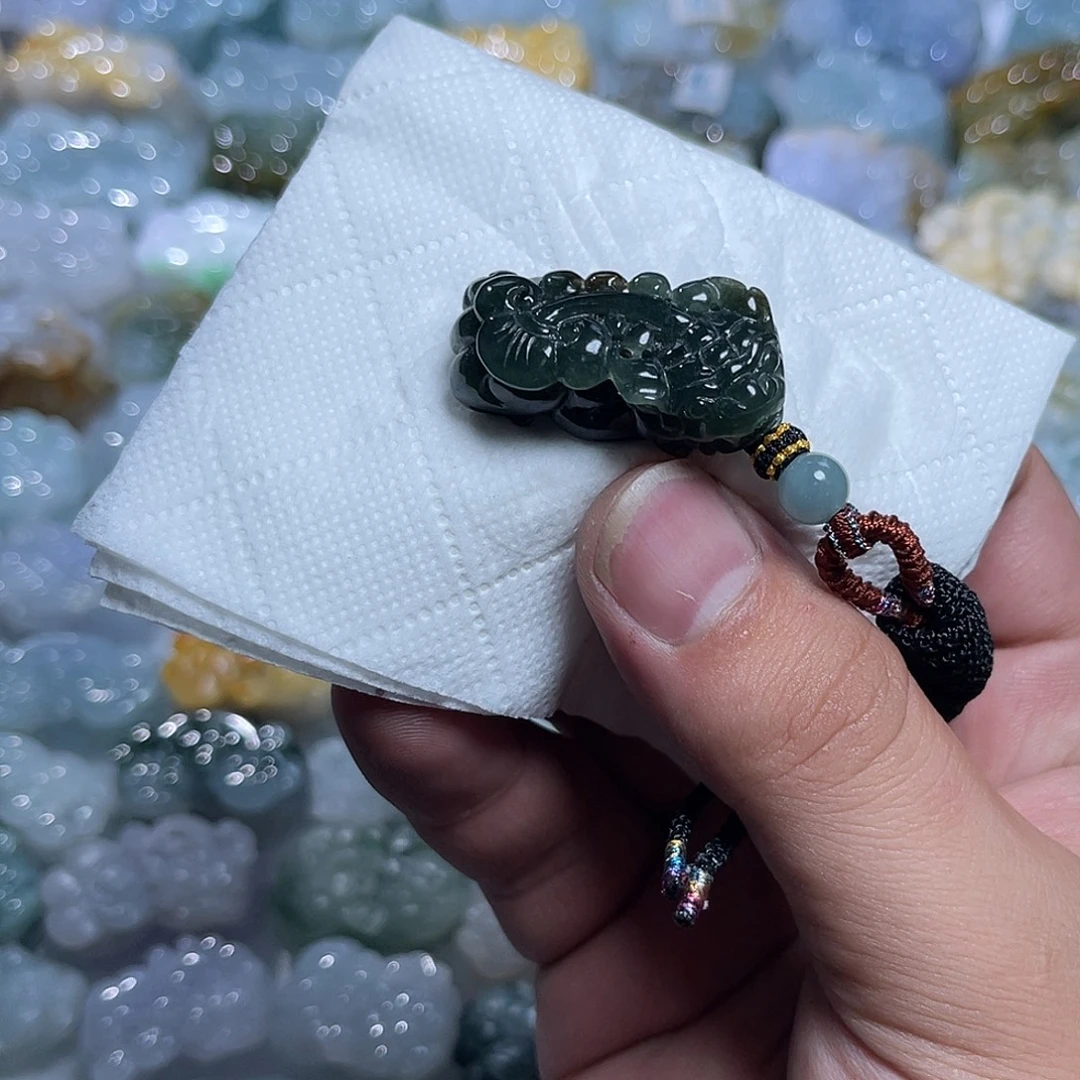 翡翠未镶嵌颈饰天然