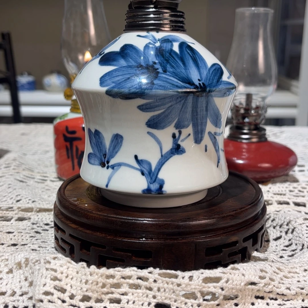 摆件景德镇陶瓷香薰灯