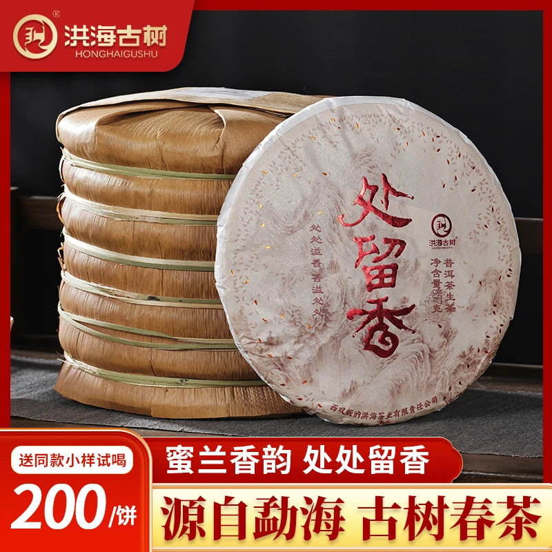 【张老伯甄选】2022年洪海古树处留香 香气高扬   357g/饼 普洱生茶