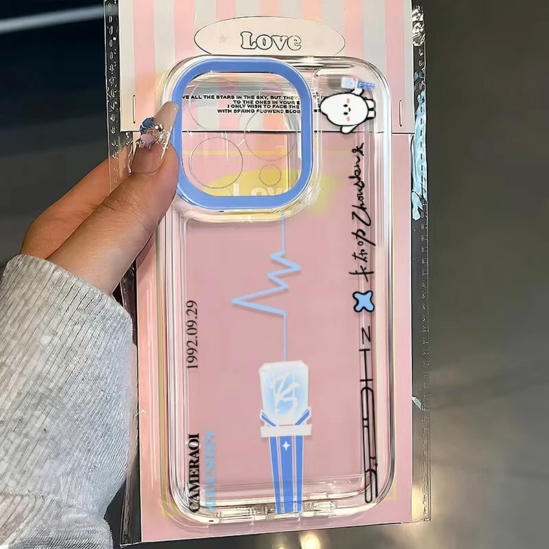 周深应援棒手机壳适用苹果iPhone15/16pro透明13软iPhone11秋冬女