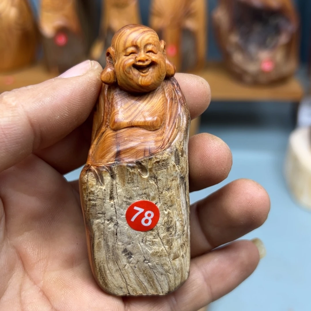 老***和木崖柏木摆件手把件，