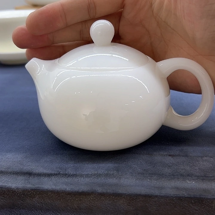 我***.德化冰种玉瓷璞玉西施壶