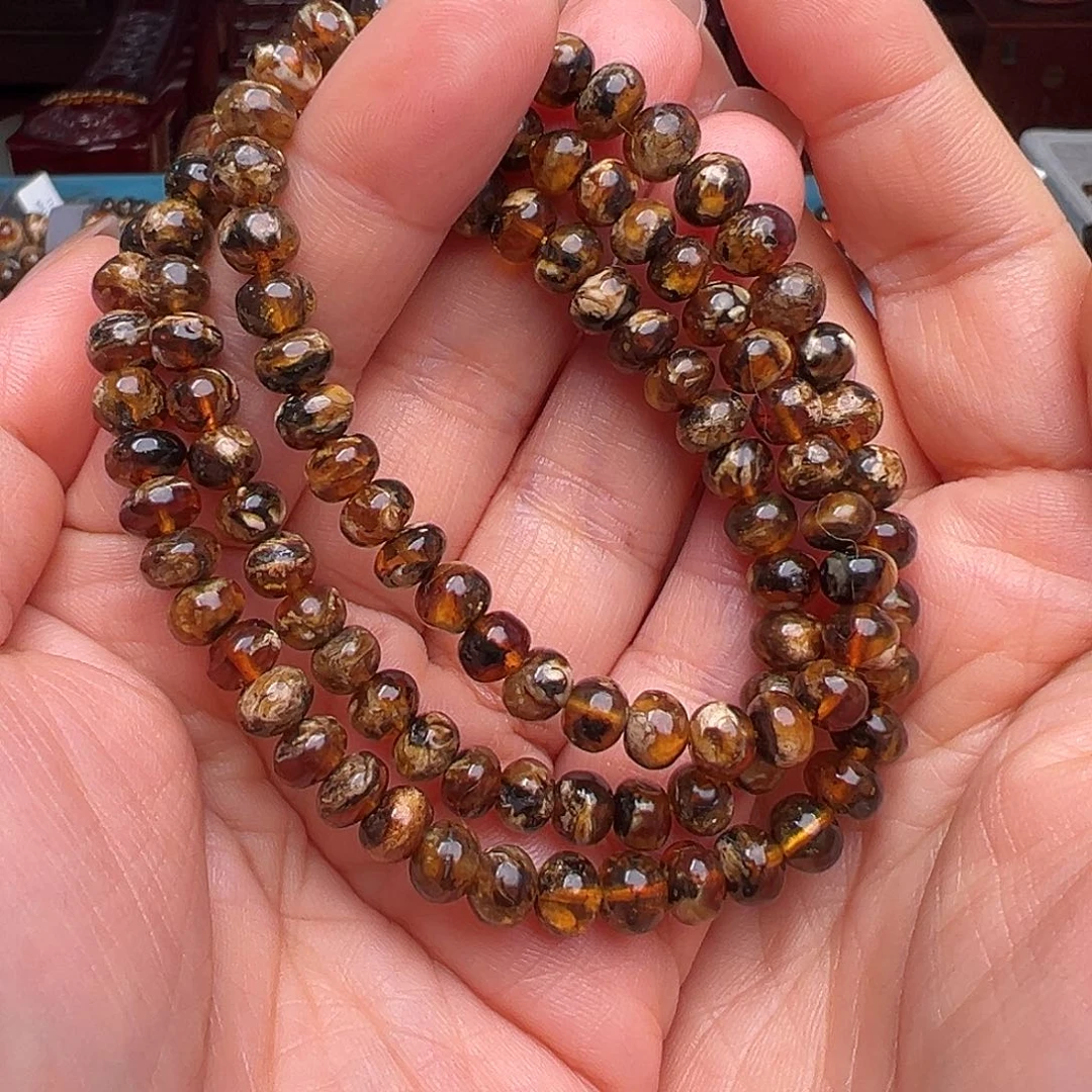 琥珀裸石未镶嵌抚顺琥珀20593六