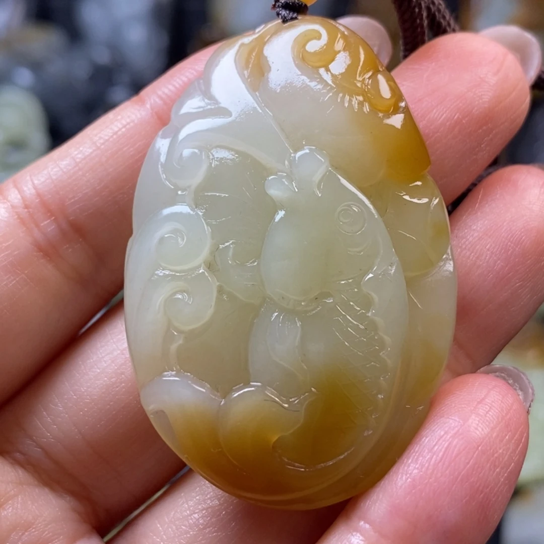 和田玉未镶嵌挂件