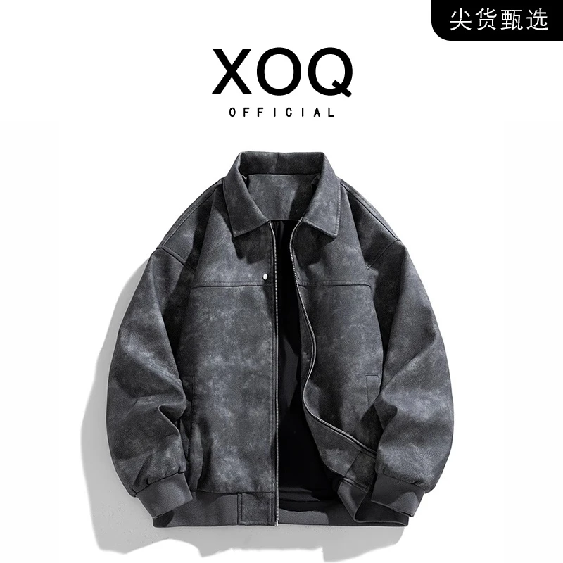 【品牌甄选】美式PU皮夹克外套男复古皮衣秋冬款高级感潮流帅气百搭