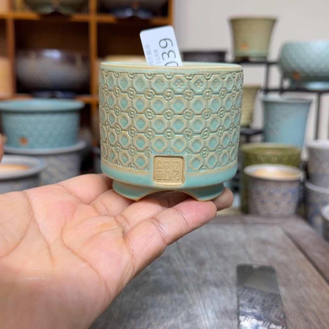 手工花盆 039 内口口径 6.5 cm