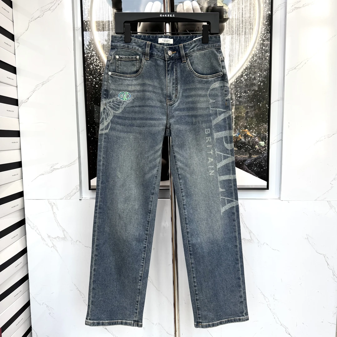 【卡铂拉牛仔裤】新款春夏休闲时尚百搭舒适阔腿裤男士潮流弹力1078