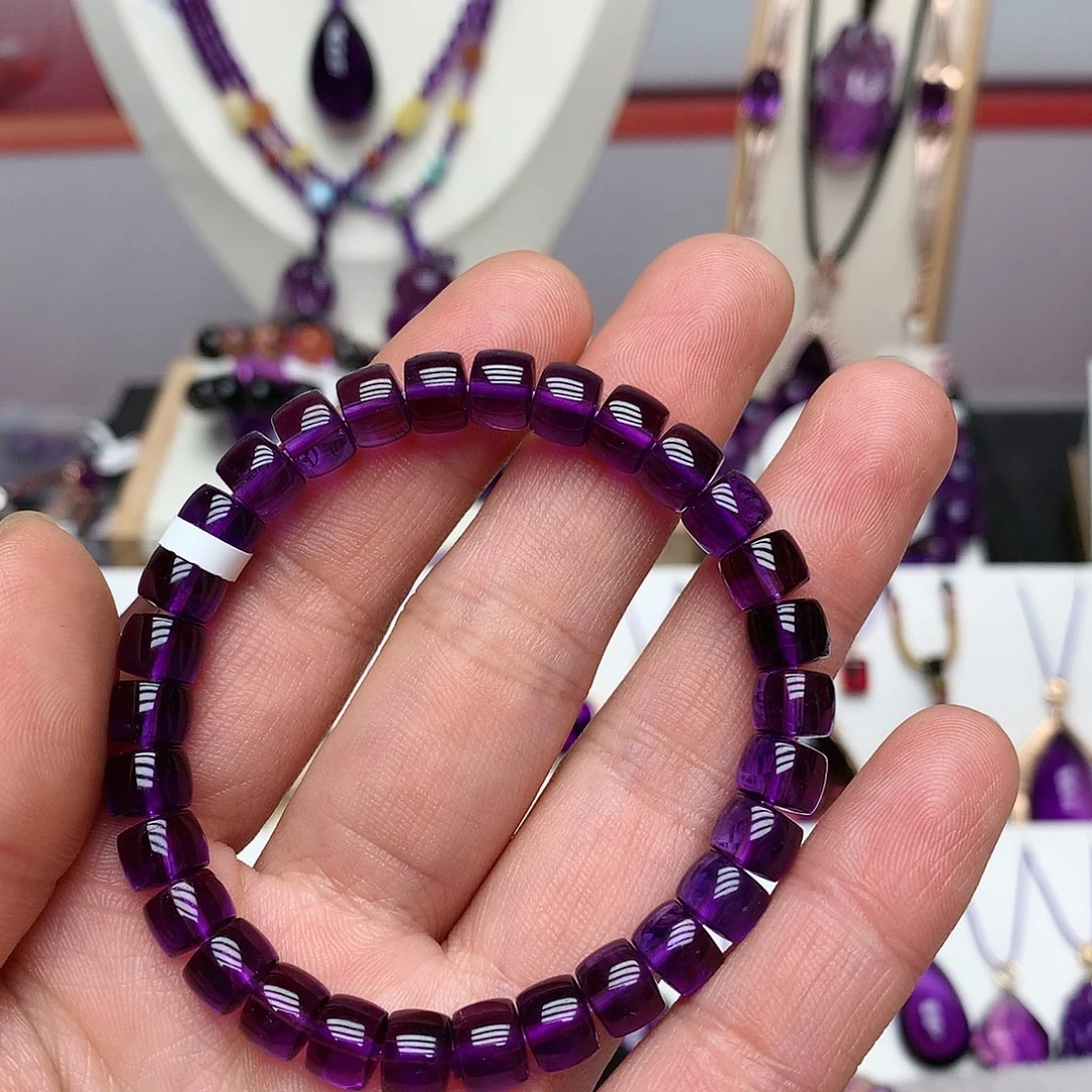 紫晶老型手串未镶嵌诚*