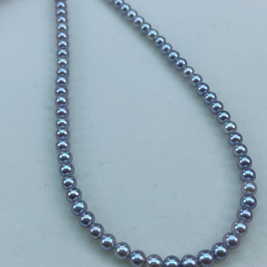 银S925镶嵌淡水珍珠4/4.5真多麻灯泡