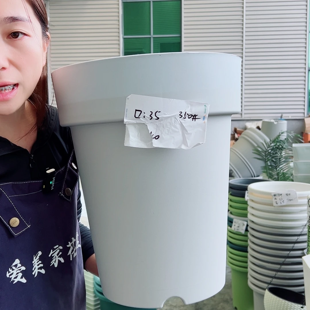 瑕疵月季盆350#灰白4个无托