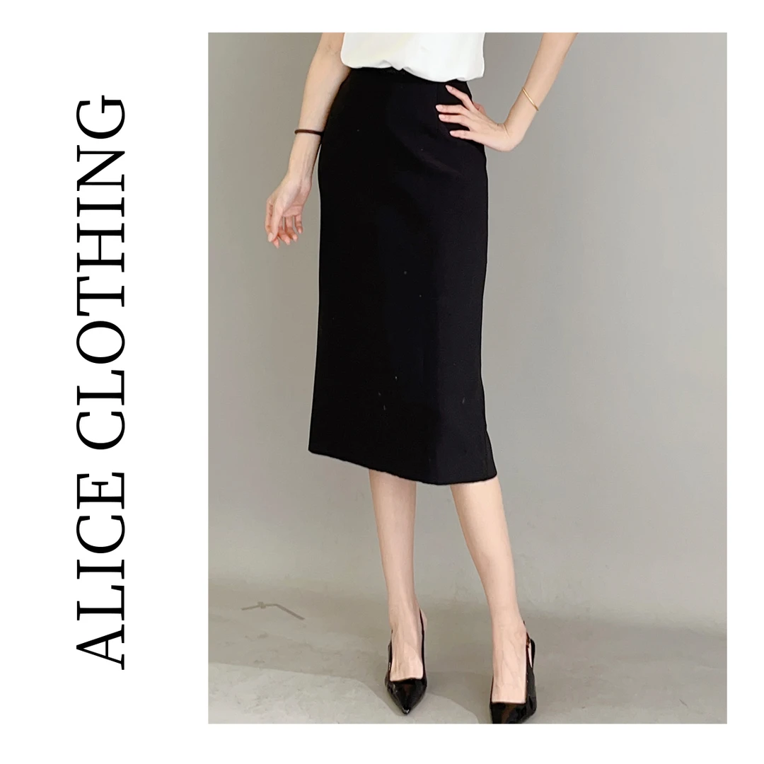 2alicelulu“C位职场”通勤半裙显瘦百搭利落线条S621297B