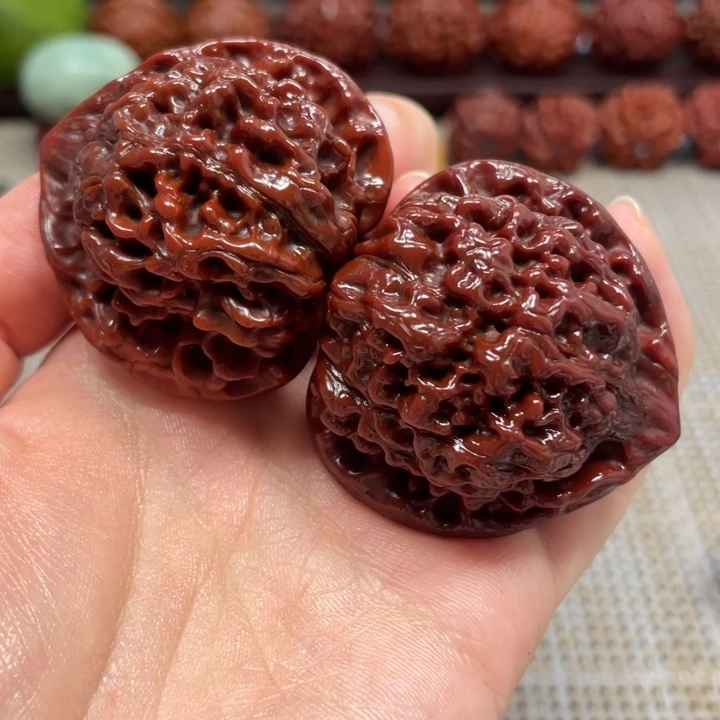 桃核把件官帽文玩核桃45