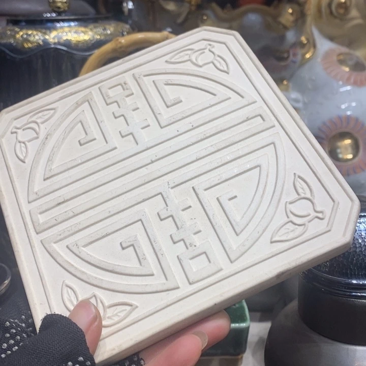 蜜安罐瓷香炉锡茶则