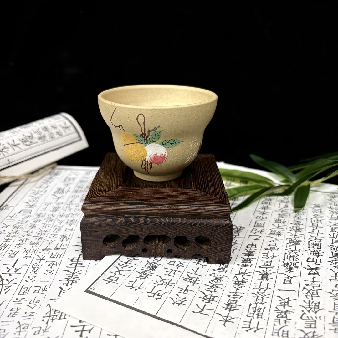 【小壶涂】D349段泥“福禄”主人杯80cc
