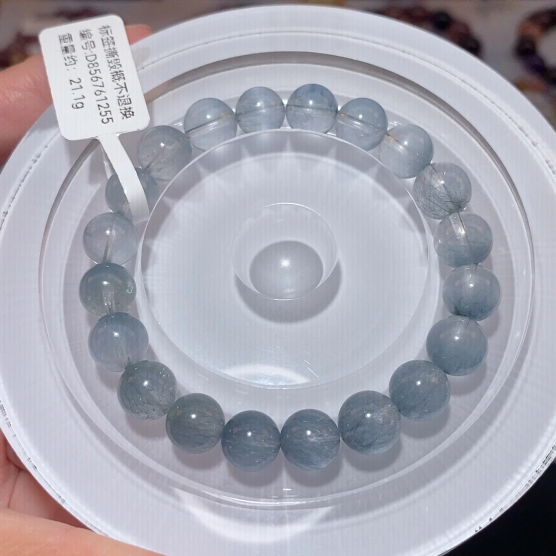 未镶嵌手链水晶F蓝兔毛9