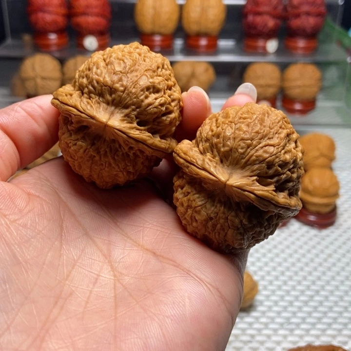 y***y文玩核桃把件3麒麟铁狮子