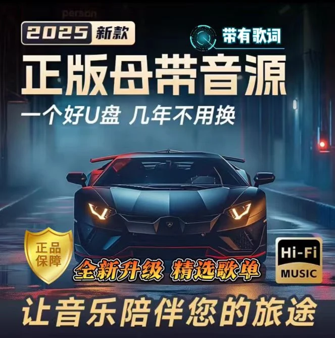 原版原唱【精选歌单】正版全新歌单车载音乐u盘母带灌入高品质音乐