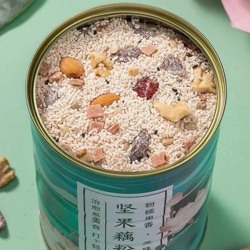 【送玻璃碗勺】坚果藕粉羹正宗奇亚籽红枣坚果早餐营养餐美味代餐