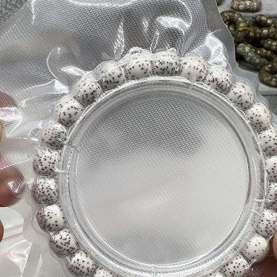 星月菩提手串33入门原脂白星月菩提单圈0.9