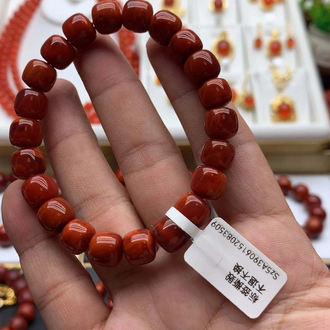 南红玛瑙手链未镶嵌