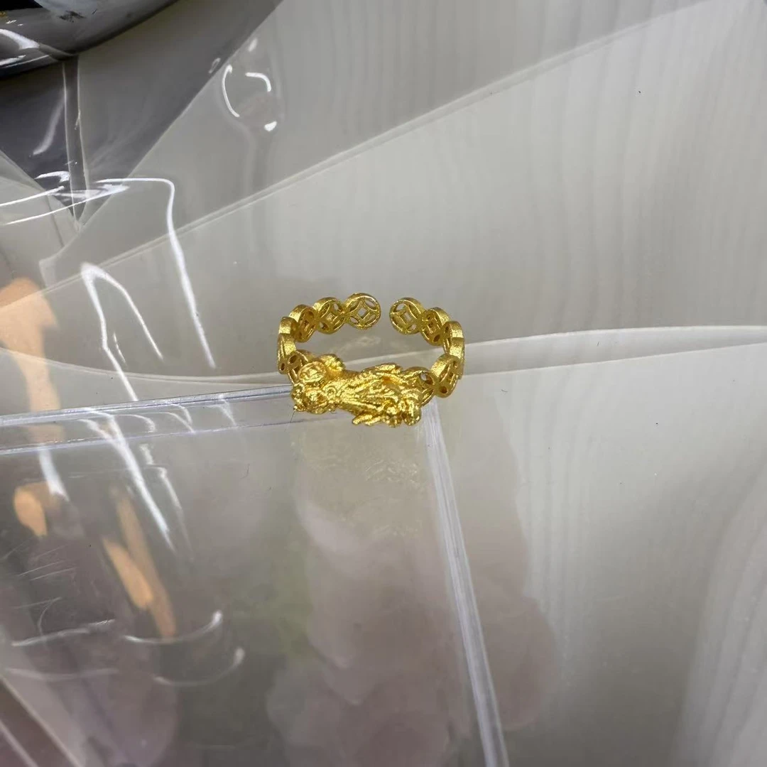 【貔貅戒指】金色活口轻奢女士素款时尚百搭潮流可调节