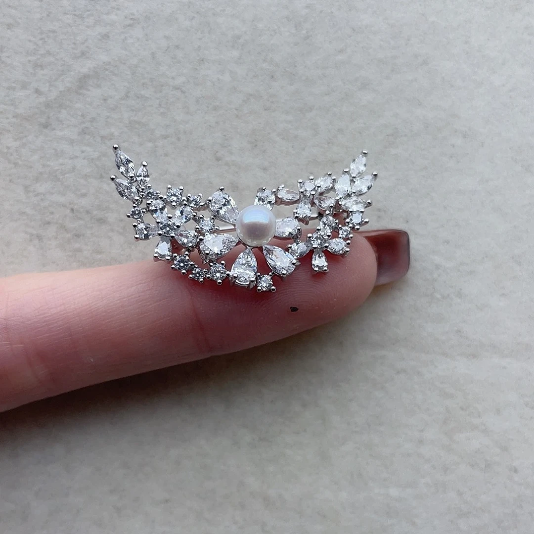 未镶嵌淡水珍珠胸针5