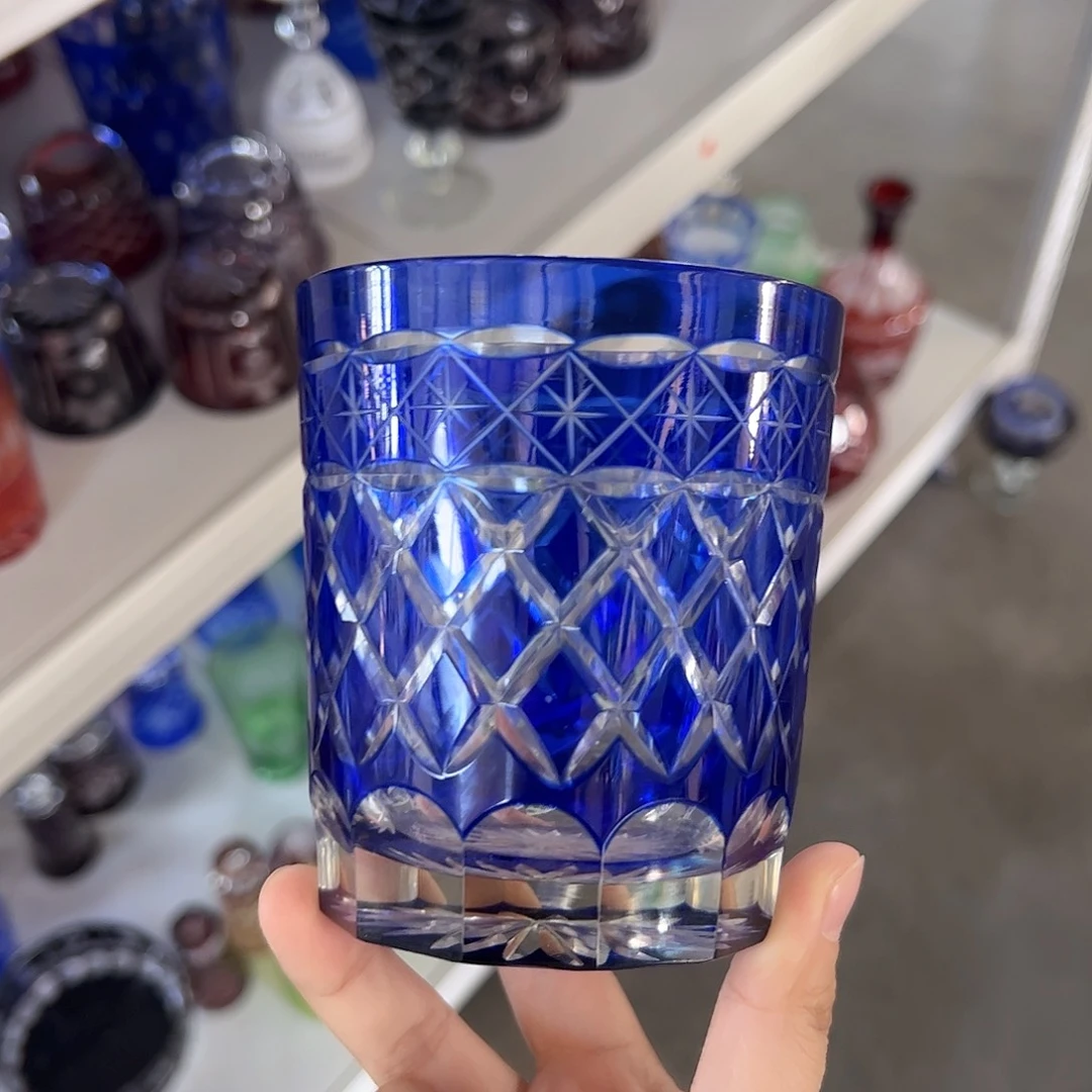 水晶玻璃高脚款微瑕一个