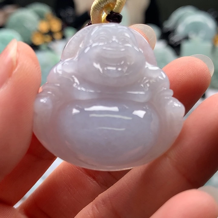 翡翠未镶嵌颈饰笑佛福利