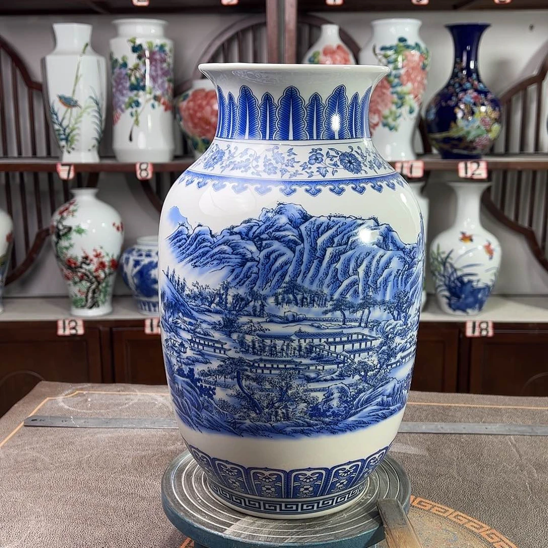 摆件陶景德镇陶瓷富春