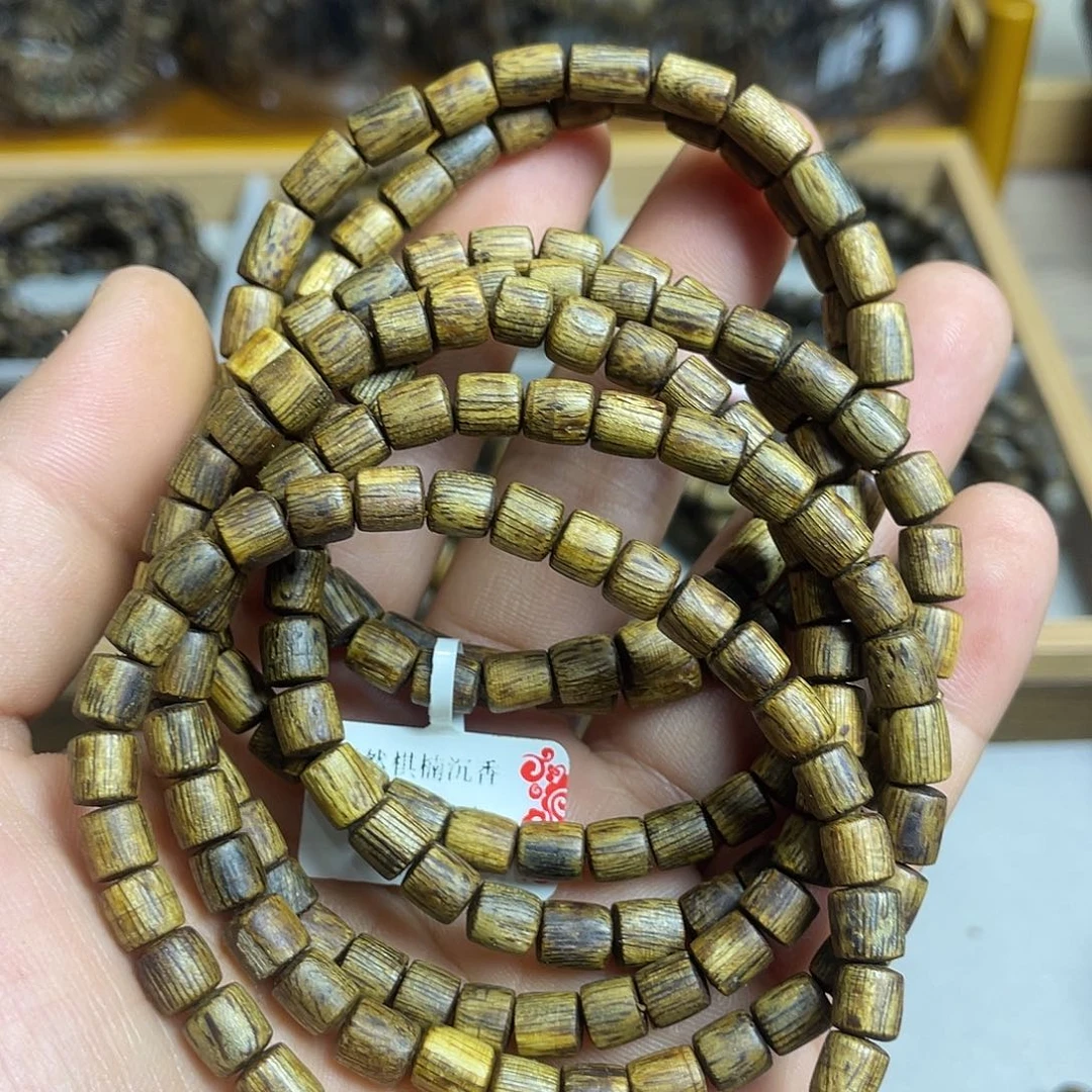 沉香碎屑沉香奇楠沉香单圈6毫米花香韵