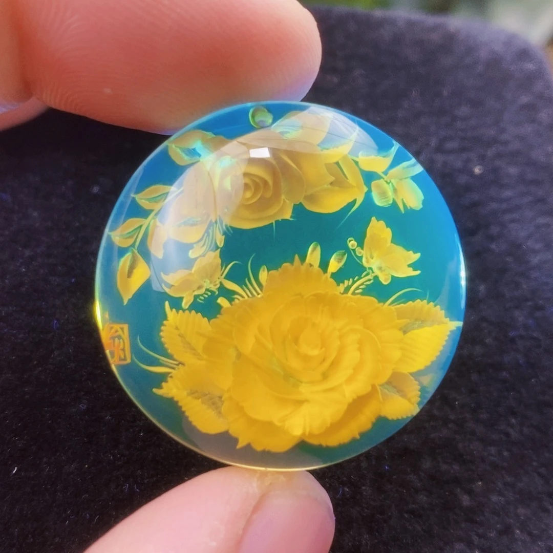 【闪购商品】蓝珀吊坠(不含链)未镶嵌