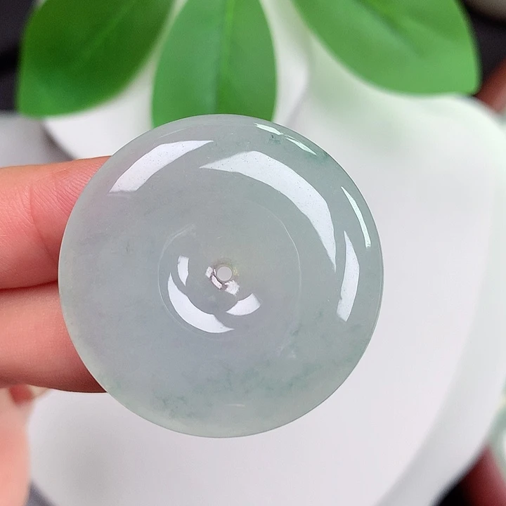 颈饰未镶嵌翡翠平安扣 34.4x6.0mm