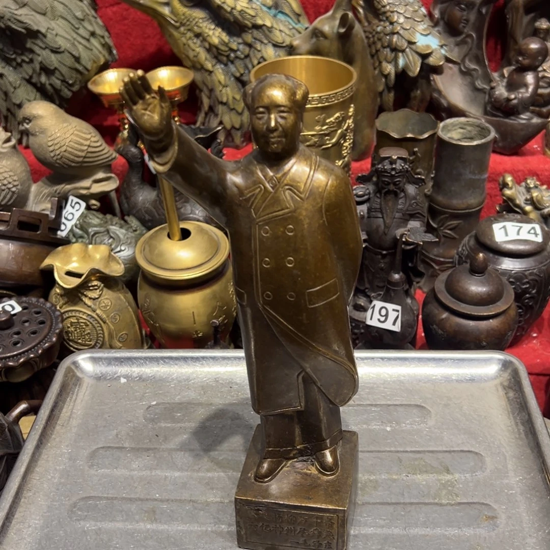 黄铜摆件，文房摆件