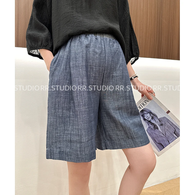 韩系孕妇装百搭夏季新款直筒短裤休闲无托腹阔腿五分裤DY2098