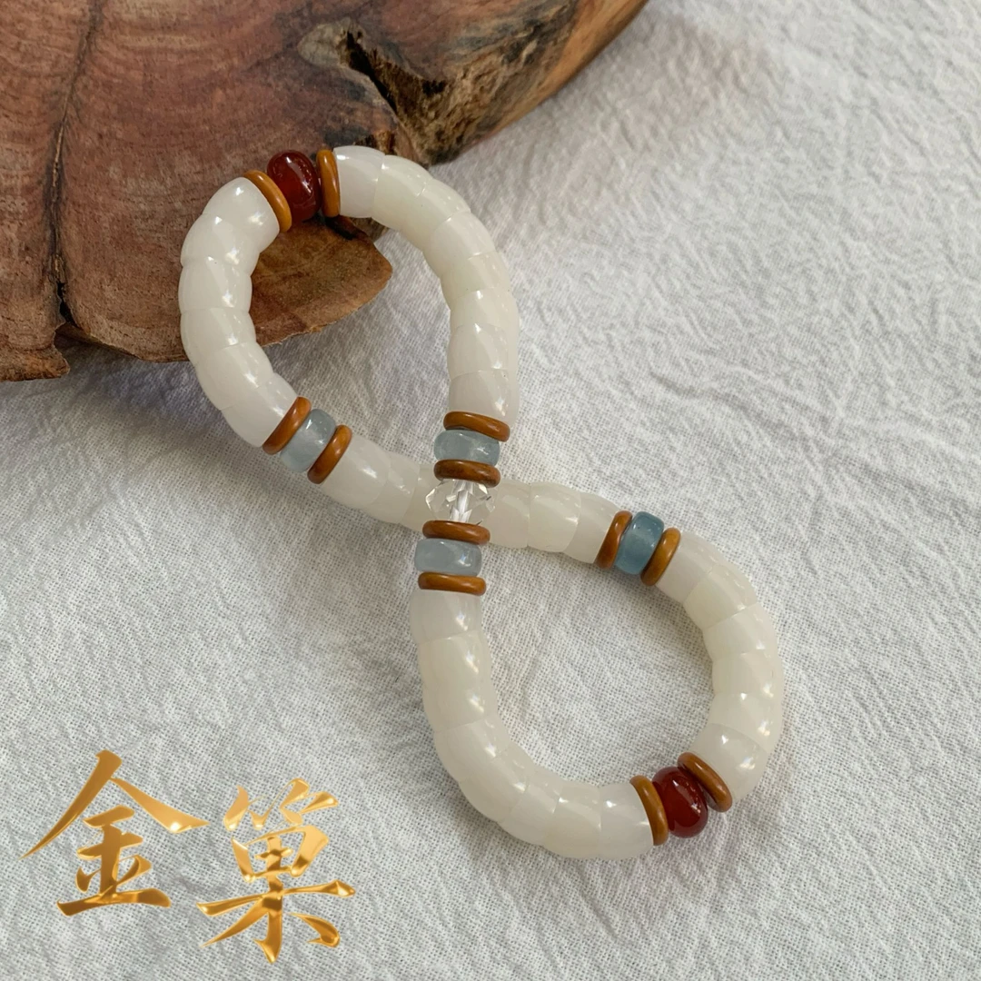 【山海绘】天然菩提根小肠卡8菩提根文玩手串绕指柔上等菩提根
