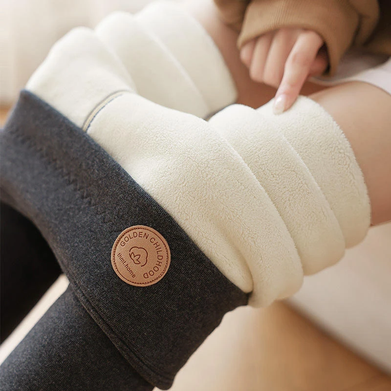 特厚羊羔绒加绒加厚打底裤女冬季新款外穿高腰紧身裤长裤保暖棉裤