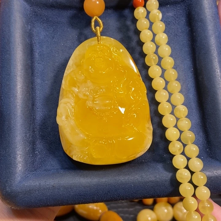 蜜蜡颈饰未镶嵌蜜蜡