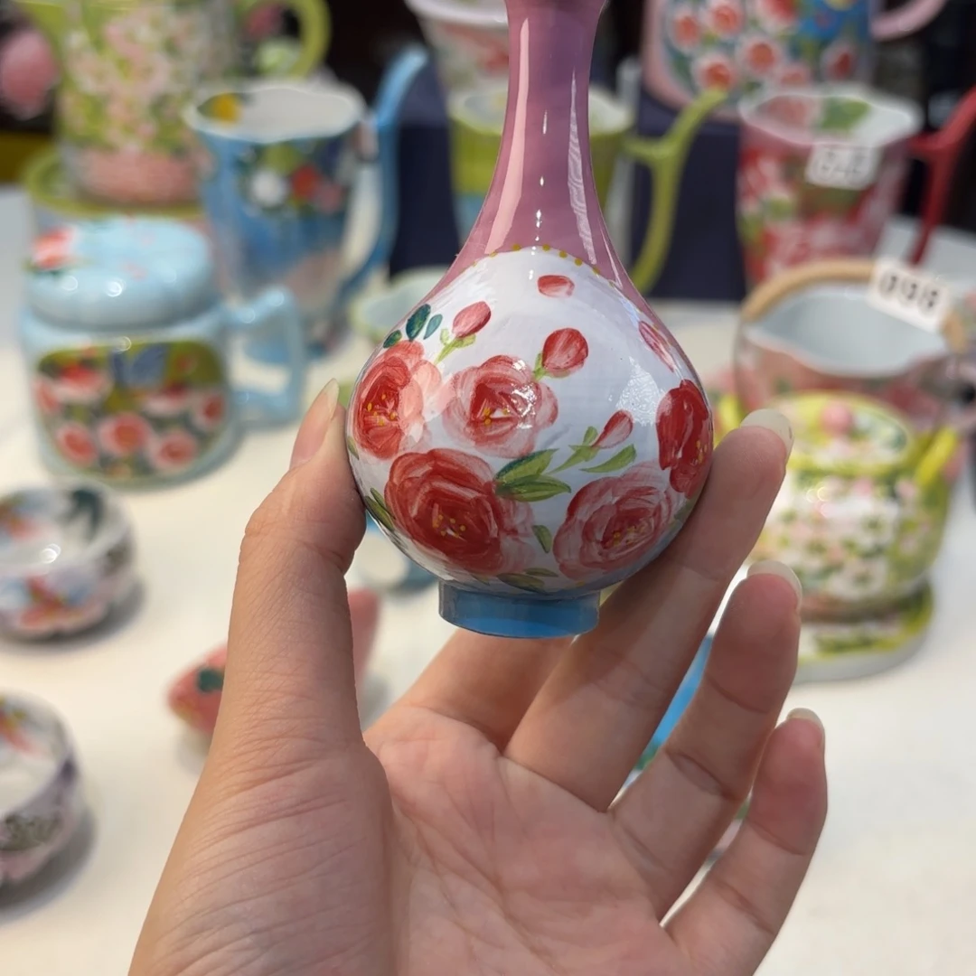 景德镇手绘高温釉下彩陶瓷茶具
