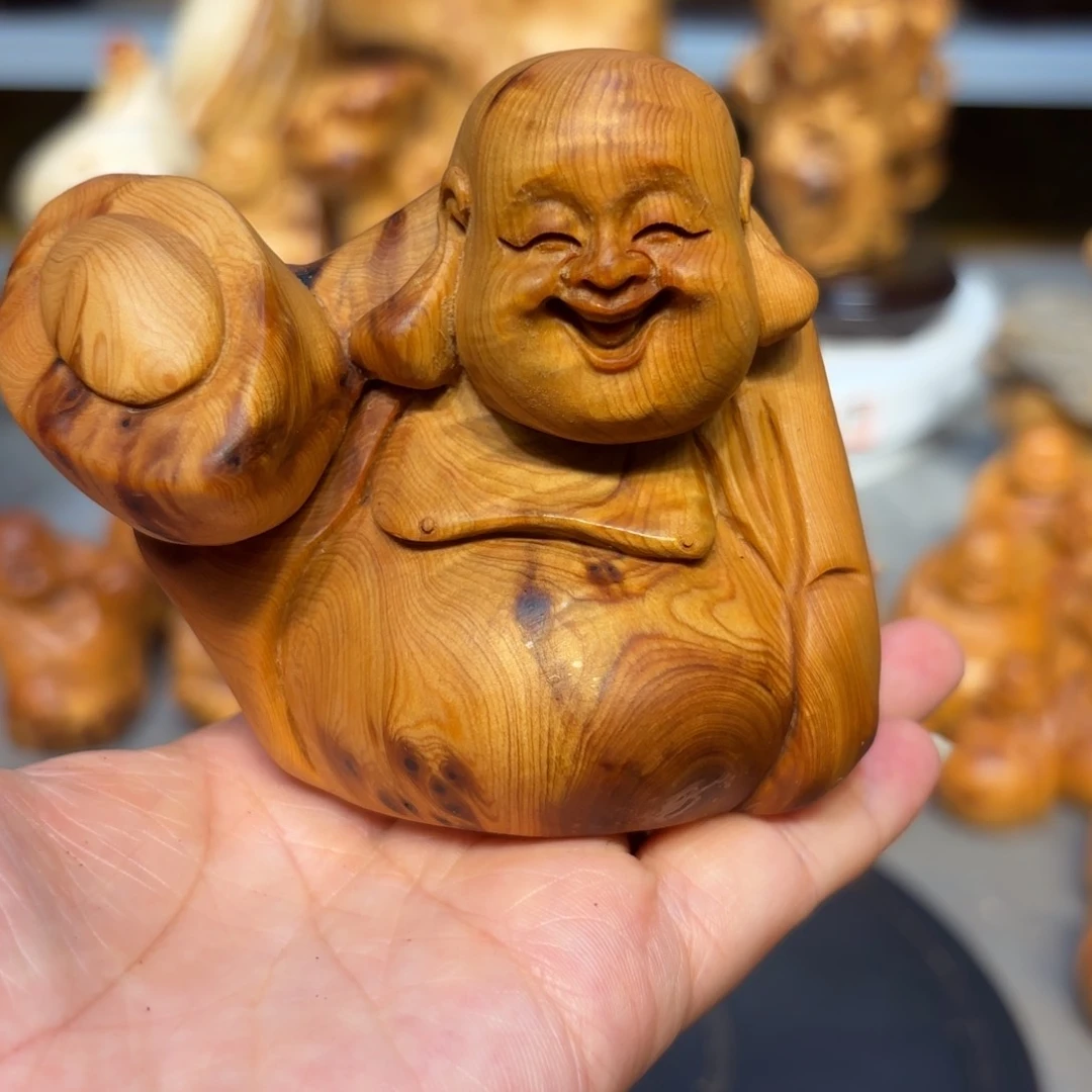 木太行崖柏弥勒佛瘤疤