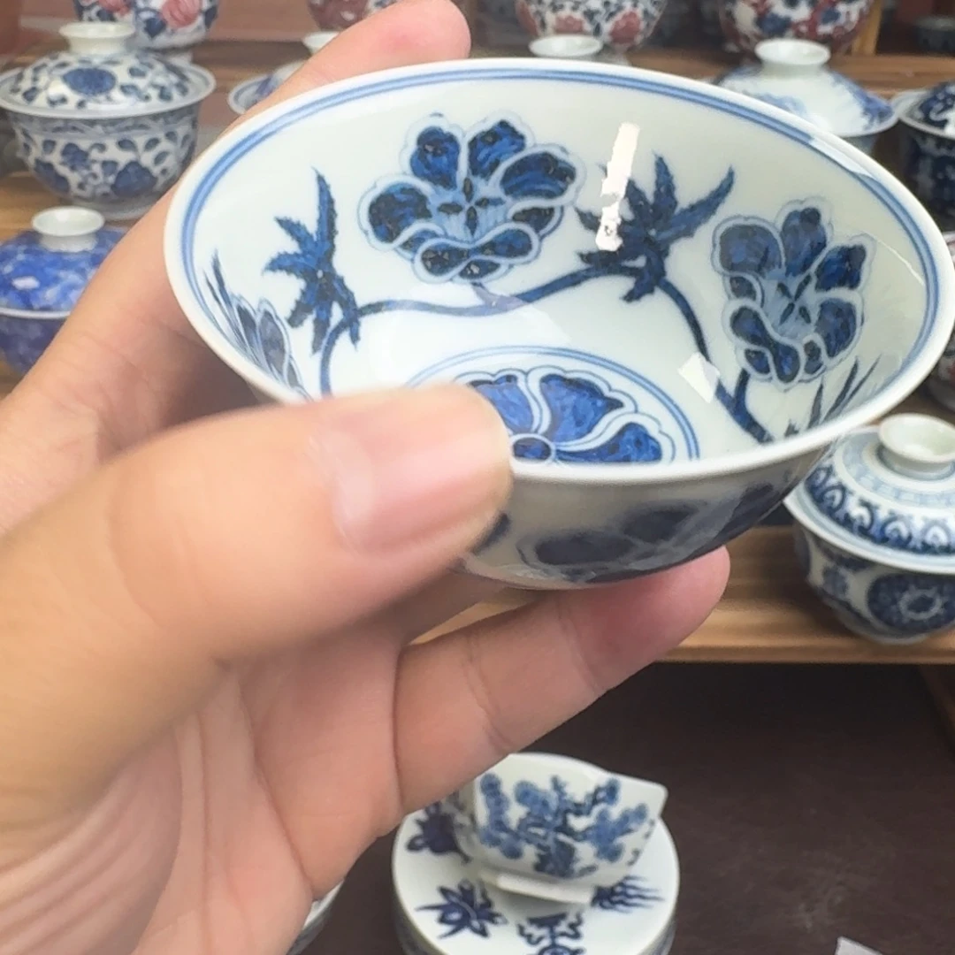 陶瓷瓷片纯手工手绘柴窑8