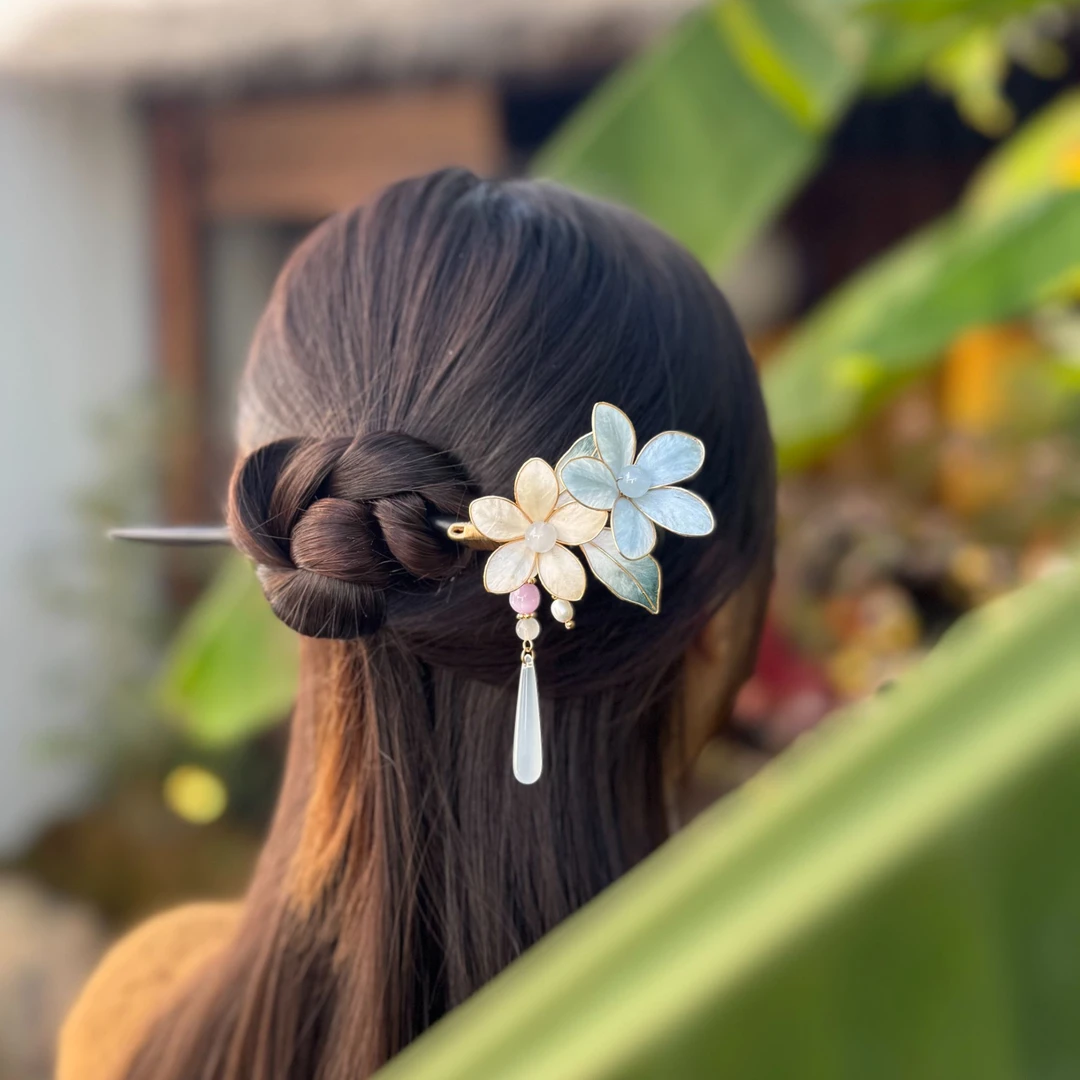 【清露琼枝】绒花发簪