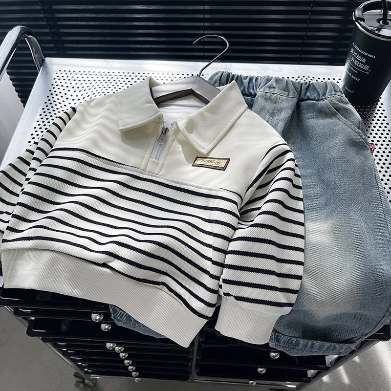 男童秋装套装帅气男宝宝婴儿童春秋季洋气长袖卫衣两件套韩版小童